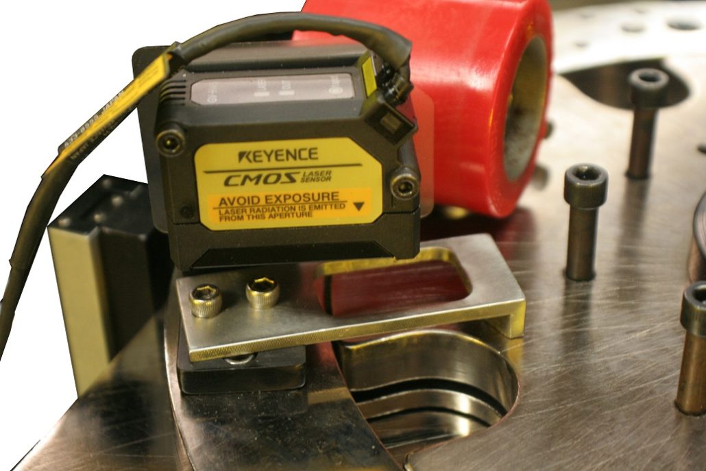 Continuous Motion Assembly Machine Sensor Closeup