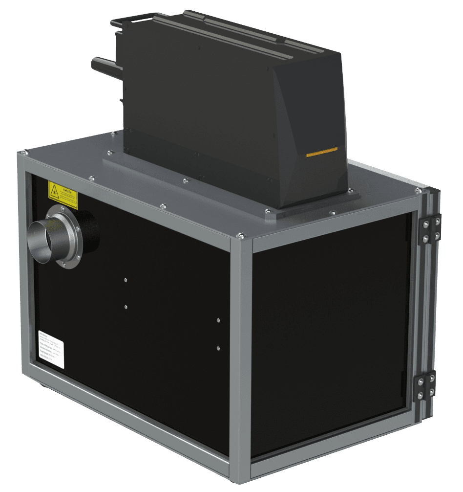 Rear view of Keyence Laser Marking Enclosure