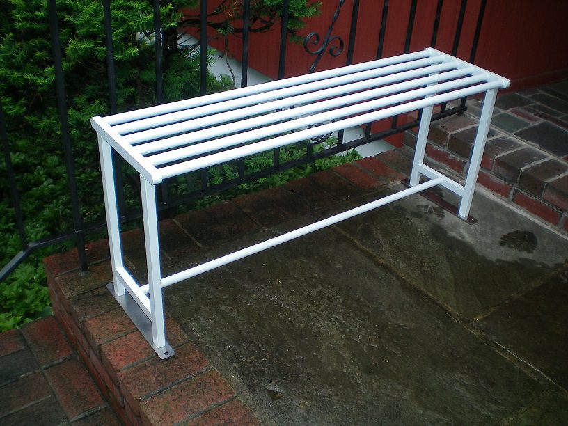 Backless Bench White