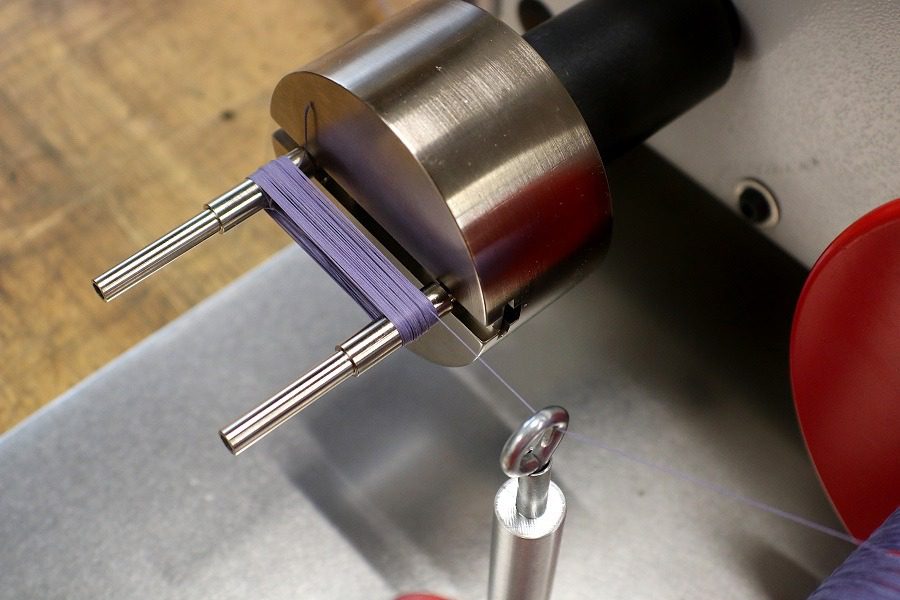 Filament Sample Winding Machine In Use