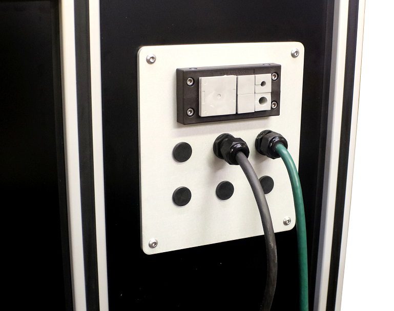 Custom Laser Marking Enclosure Walk-In Size Cable Port