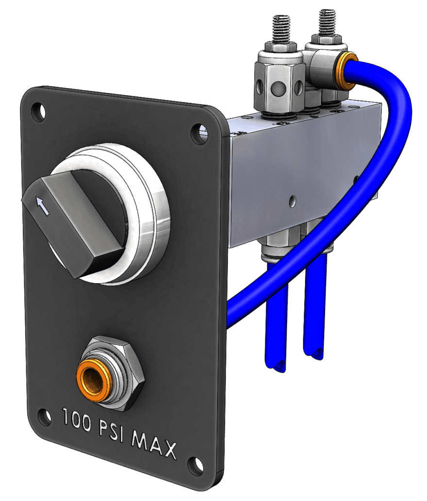 Pneumatic Selector Switch Assembly for Laser Enclosures