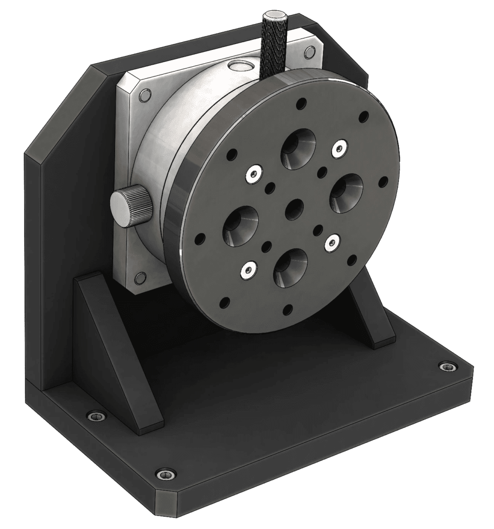 Manual Rotary Indexer with Round Fixture Mount Plate
