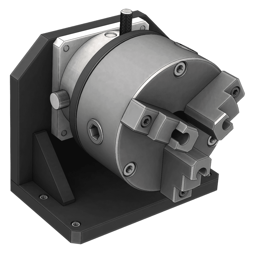 Manual Rotary Indexer with 3 Jaw Chuck