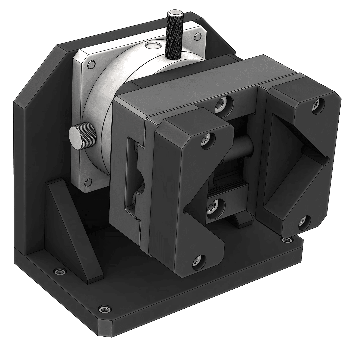 Manual Rotary Indexer with Self-Centering Vise