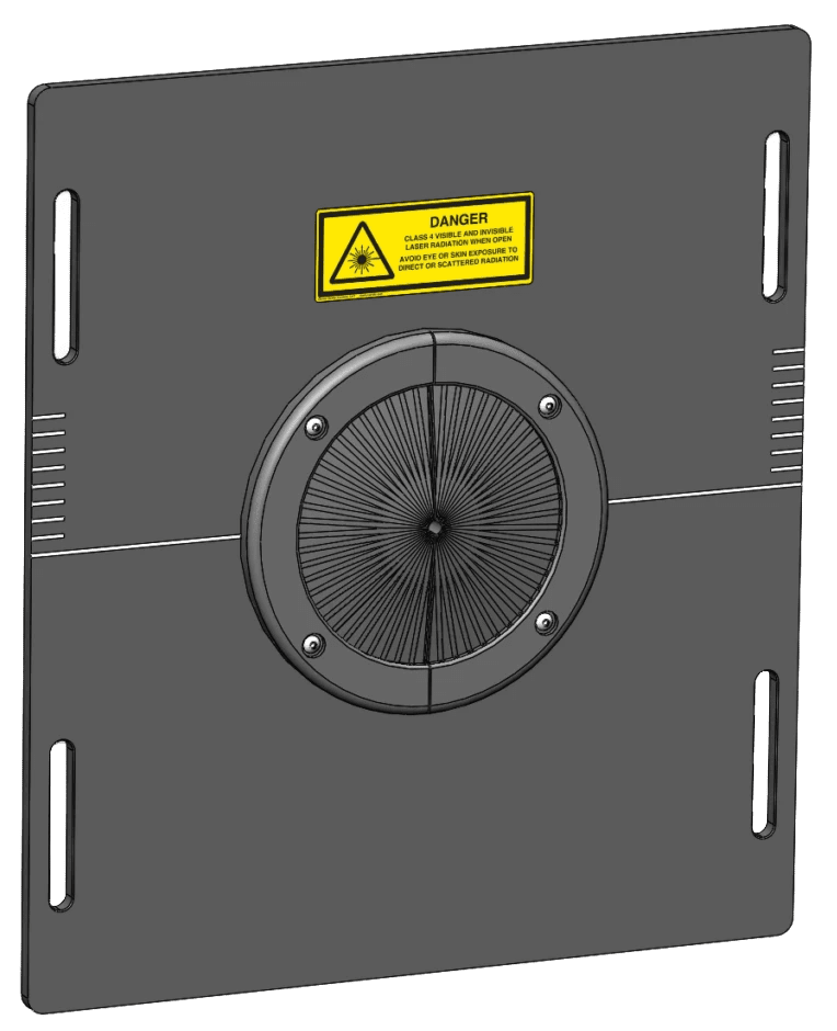 Passthrough Laser Marking Enclosure Round Brush Seal Medium