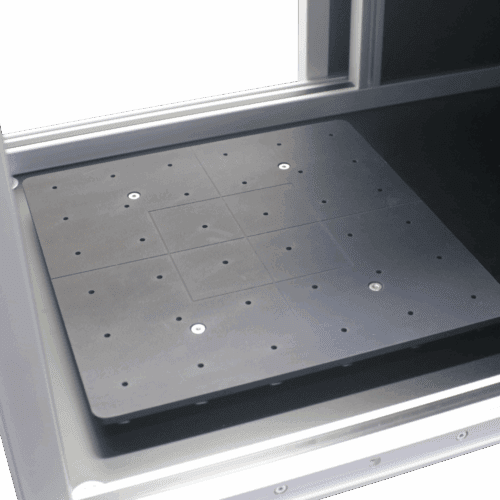 Automated Double Door Laser Marking Enclosure Fixture Plate