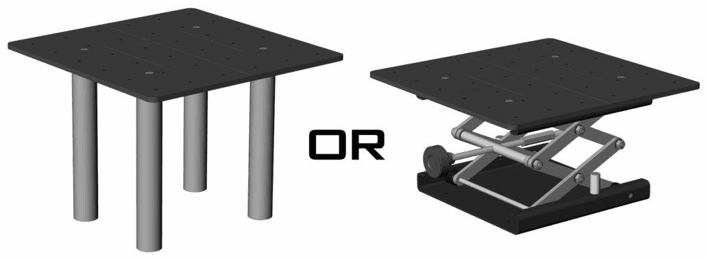 Side Load Laser Marking Enclosure Fixture Plate Mount Options