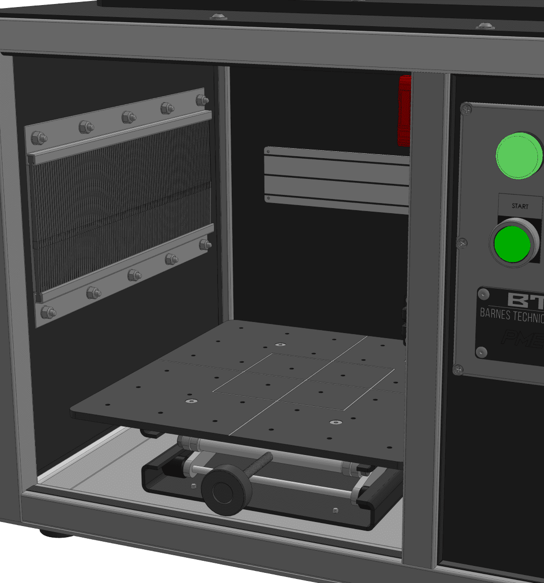 Side Load Laser Marking Enclosure Interior